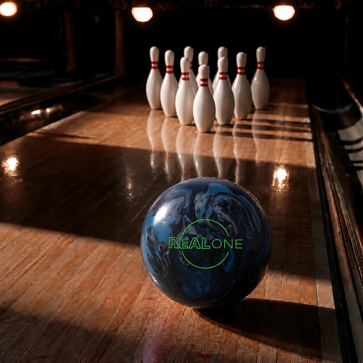 Boule EBONITE REAL ONE BLUE/BLACK/SILVER - Bowling Stars