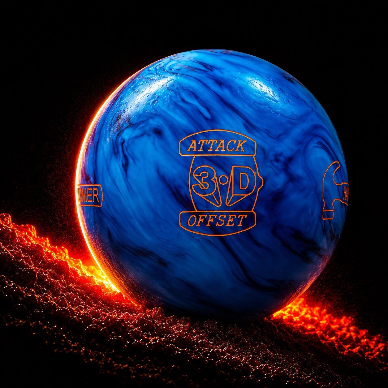 Boule 3D OFFSET ATTACK HAMMER - Bowling Stars
