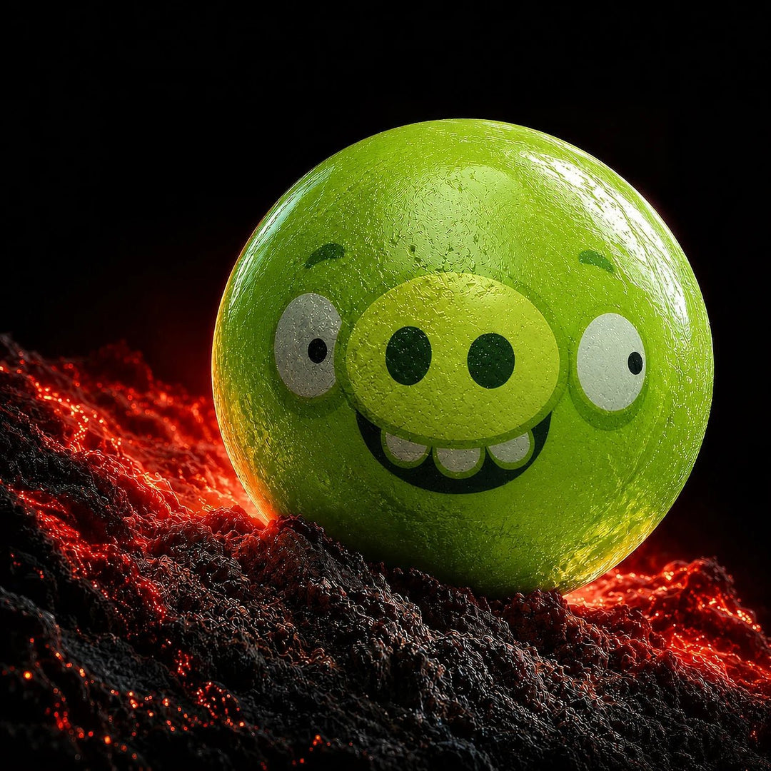 Boule ANGRY GREEN PIG - Bowling Stars