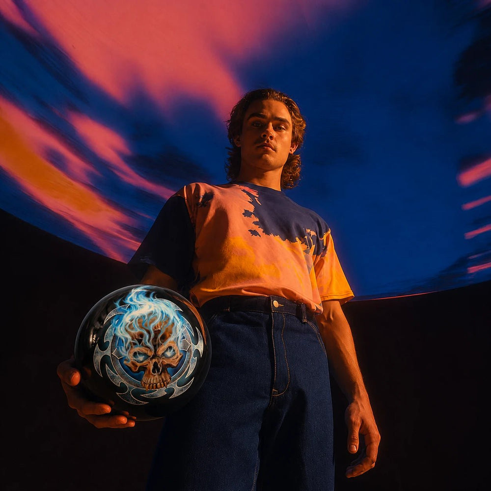 Boule Blue Skull Strike - Bowling Stars