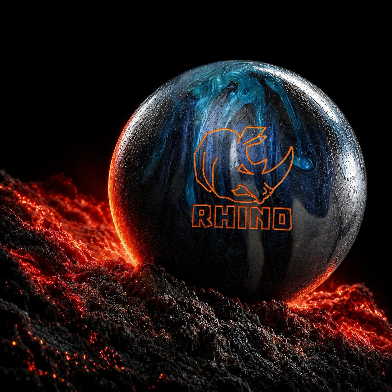 Kula <br> BRUNSWICK RHINO BLUE CADET GREY SILVER - Bowling Stars