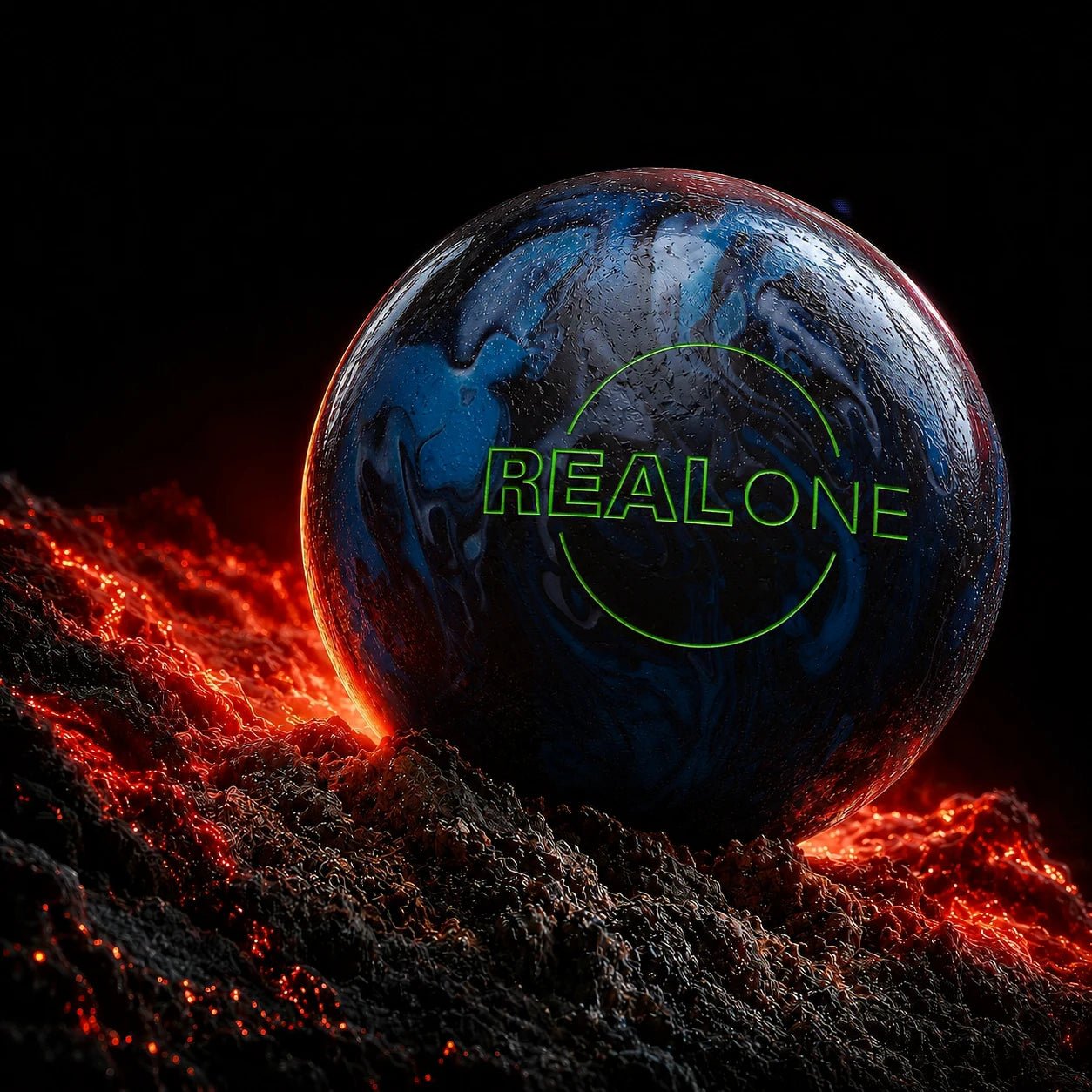 Boule EBONITE REAL ONE BLUE/BLACK/SILVER - Bowling Stars