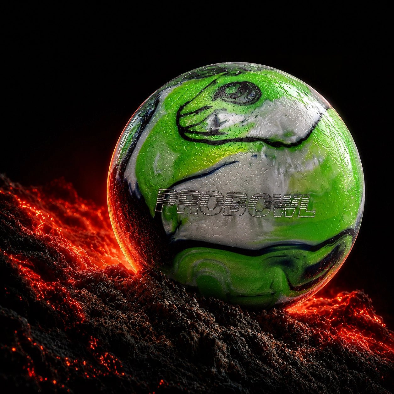 Boule PRO BOWL - GREEN/BLUE/SILVER - Bowling Stars