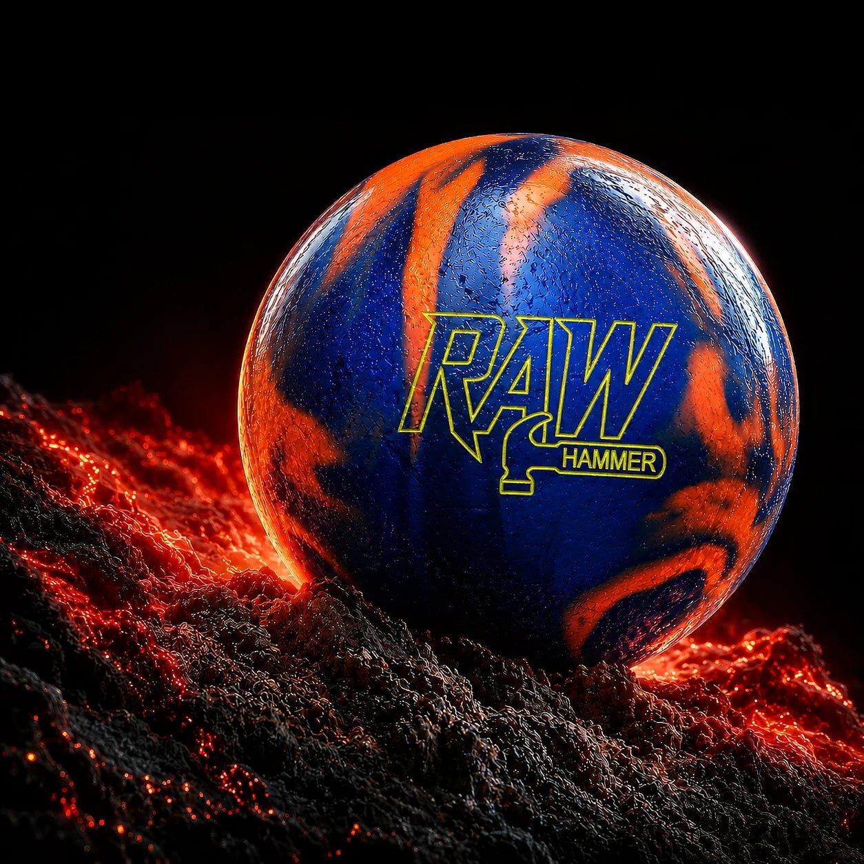 Kula RAW NIEBIESKI/CZARNY/POMARAŃCZOWY - Bowling Stars