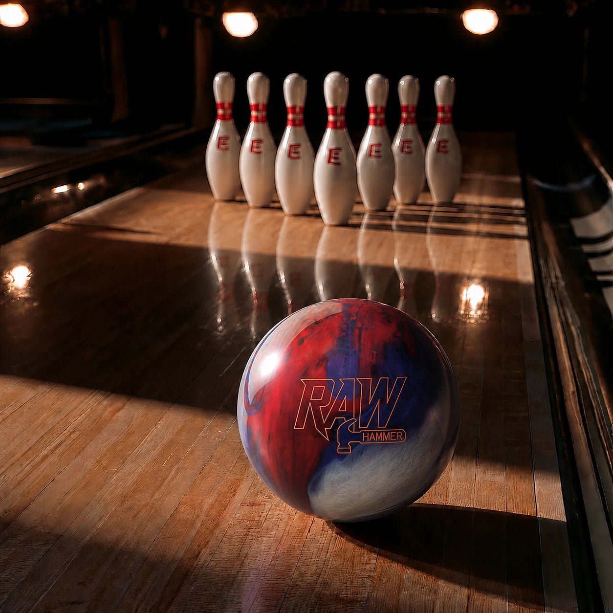Boule RAW RED/WHITE/PURPLE - Bowling Stars
