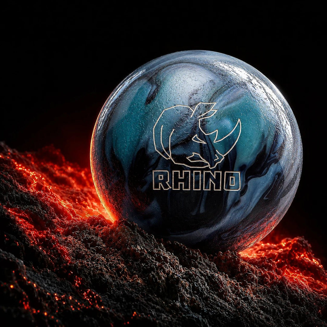 Boule Rhino Metallic Bleu/Noir - Bowling Stars