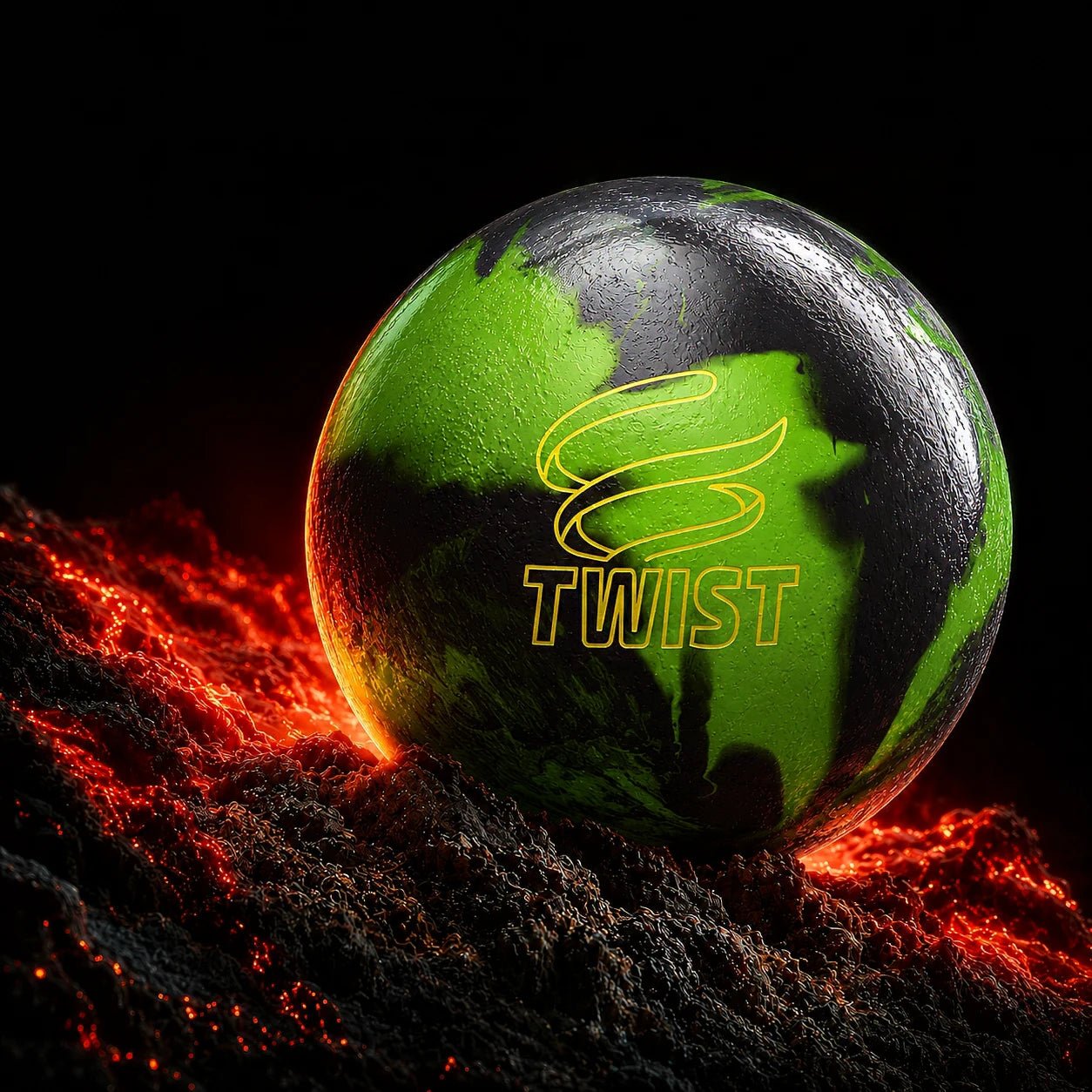 Bal Twist Neon Groen / Zwart - Bowling Stars