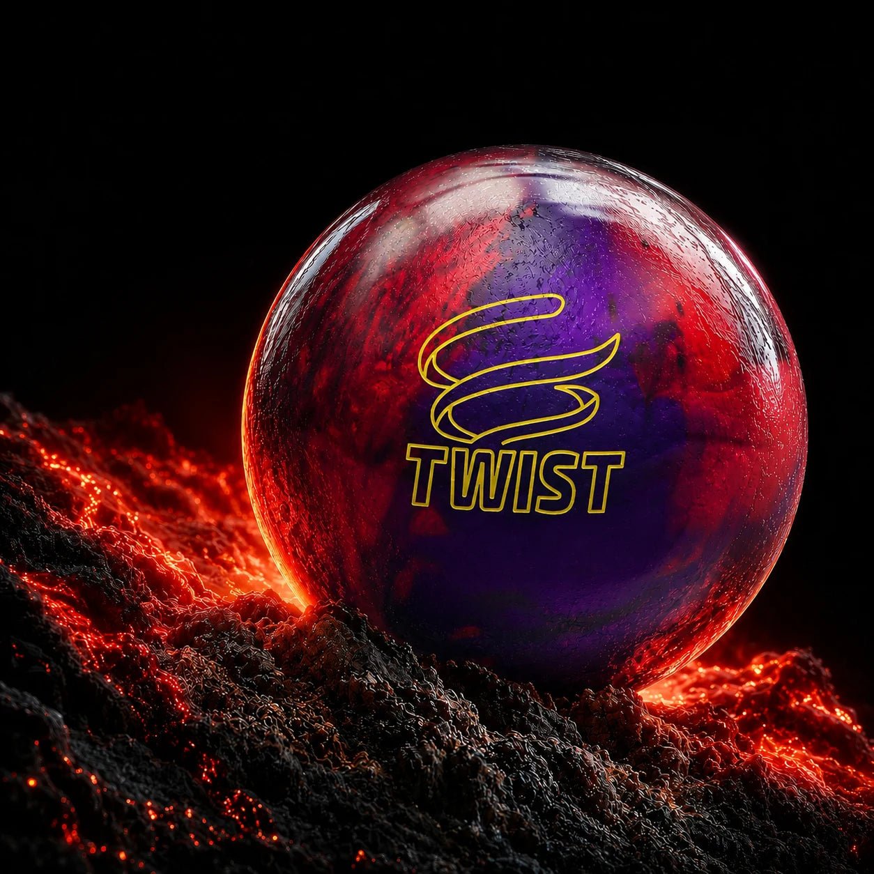 Boule TWIST ROUGE / VIOLET - Bowling Stars