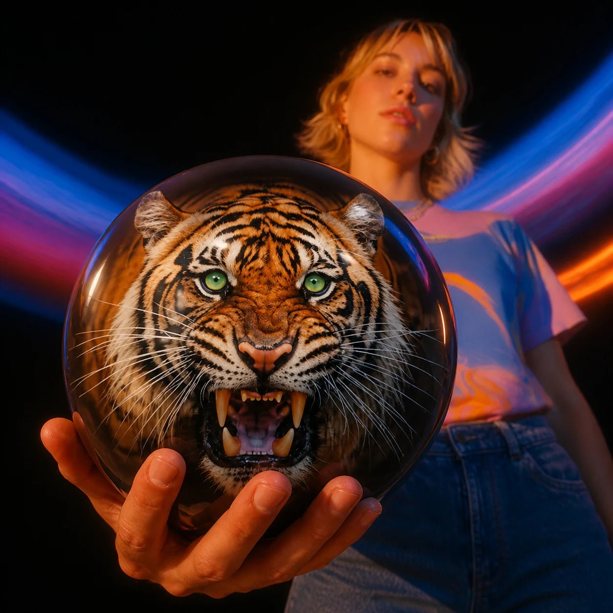 Boule VIZ-A-BALL TIGER - Bowling Stars