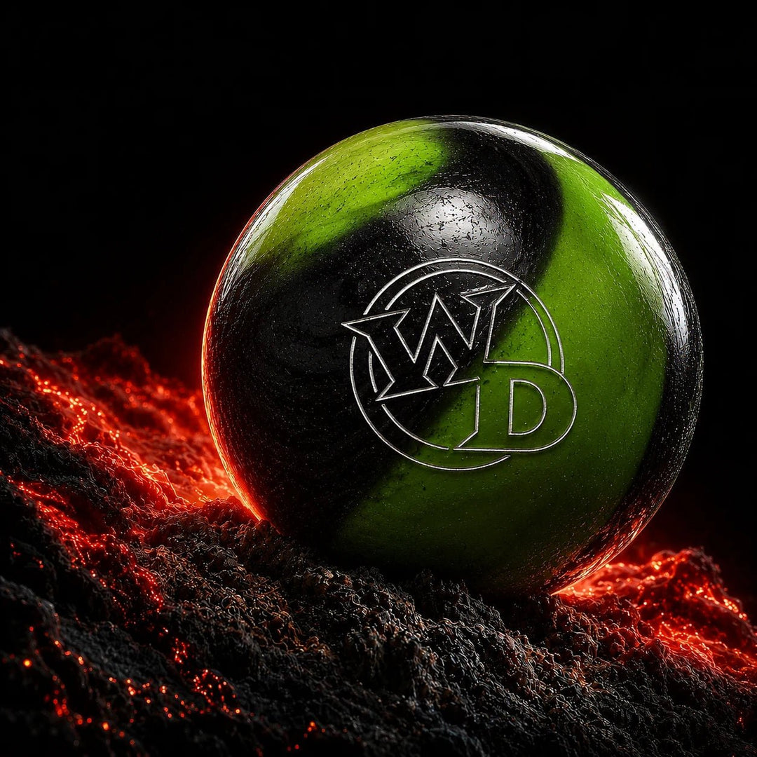 Boule WHITE DOT LIME SWIRL - Bowling Stars
