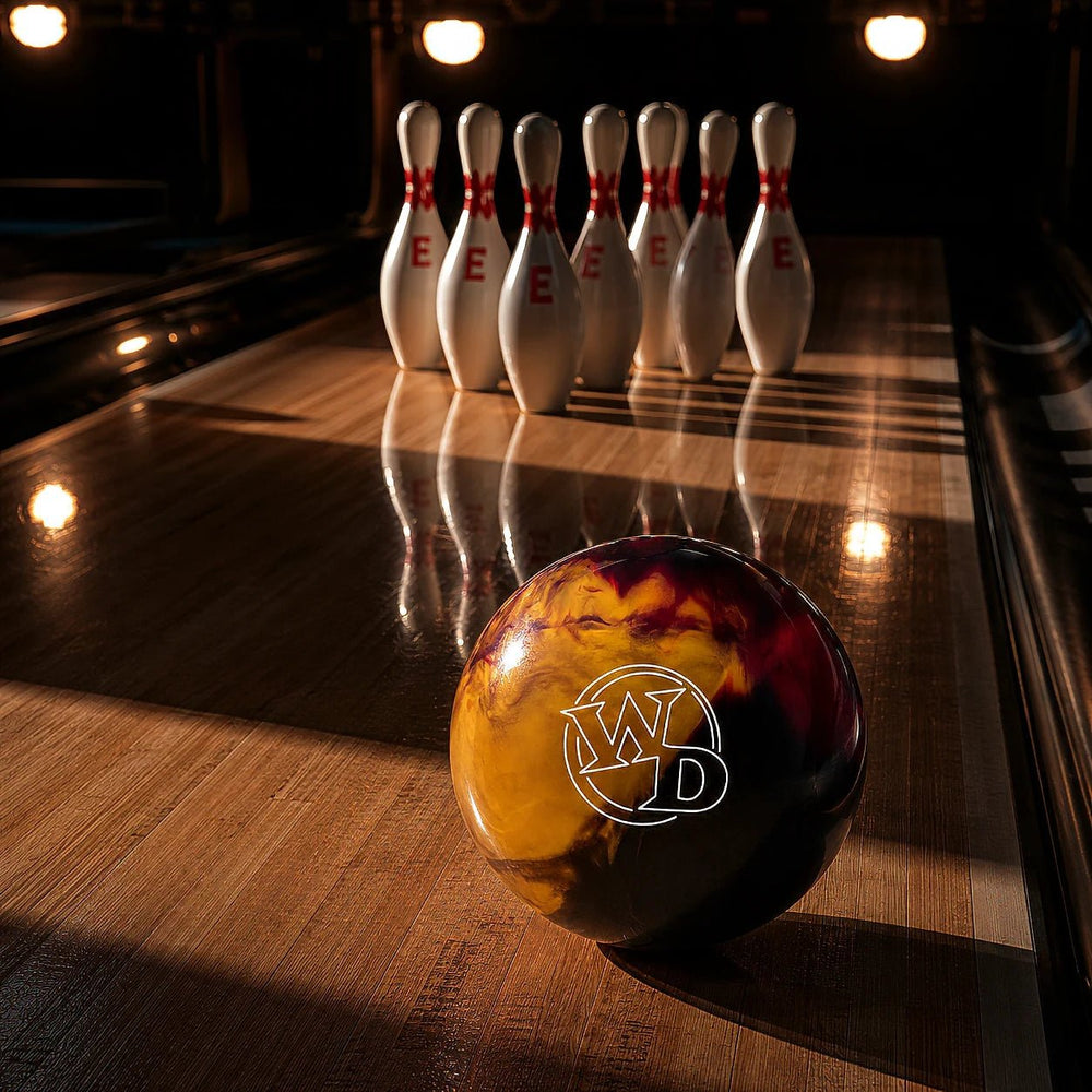 Boule WHITE DOT SCARLET/GOLD/BLACK COLUMBIA - Bowling Stars