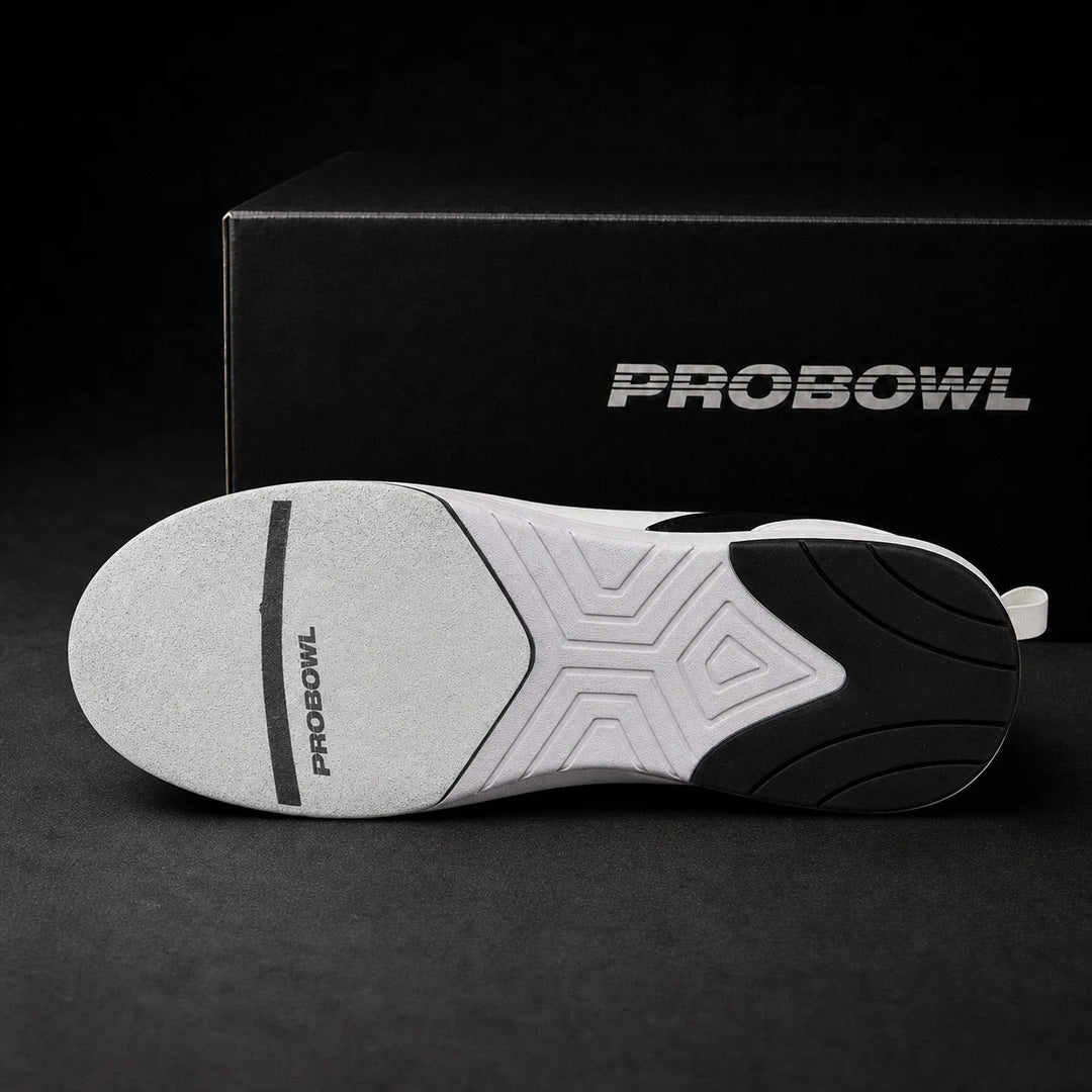 Buty do gry w kręgle PROBOWL Glideforce Amuza biało-czarne - Bowling Stars