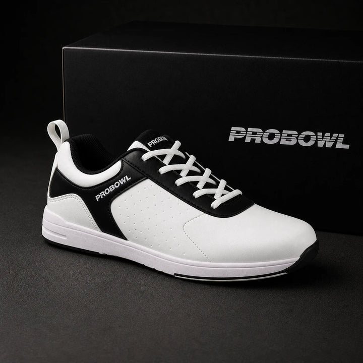 Buty do gry w kręgle PROBOWL Glideforce Amuza biało-czarne - Bowling Stars