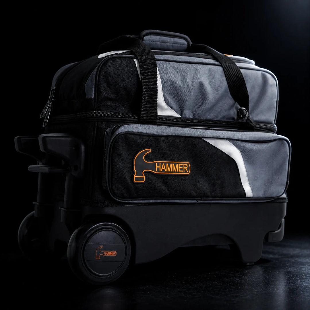 DELUXE DOUBLE ROLLER ORANGE/BLANC - Bowling Stars