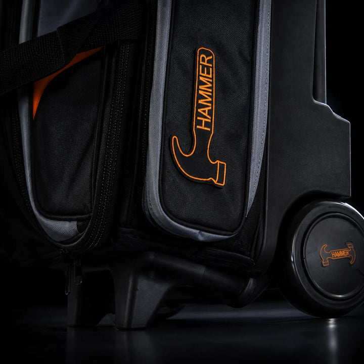 DELUXE TRIPLE ROLLER ORANGE/BLANC - Bowling Stars