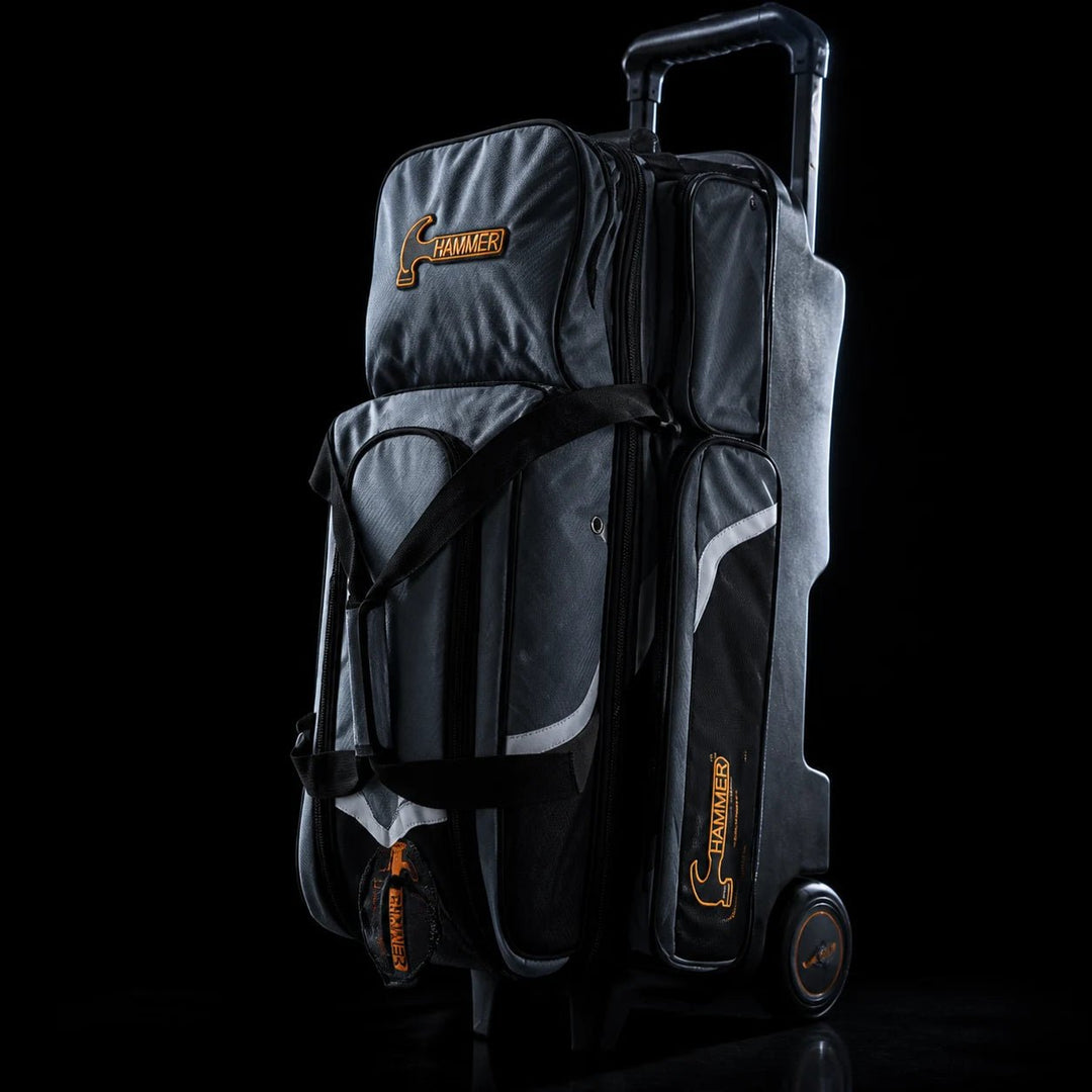 DELUXE TRIPLE ROLLER ORANGE/BLANC - Bowling Stars