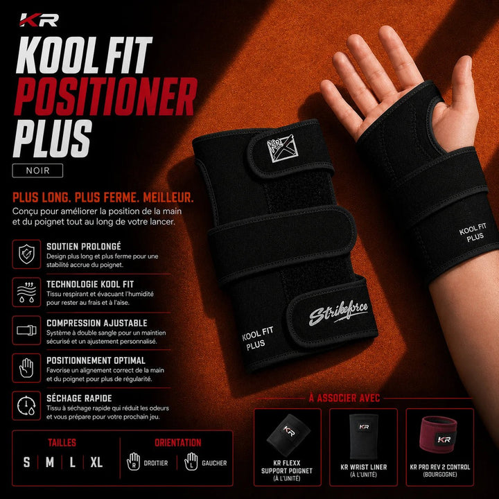 KR KOOL FIT POSITIONER PLUS - BLACK - Bowling Stars