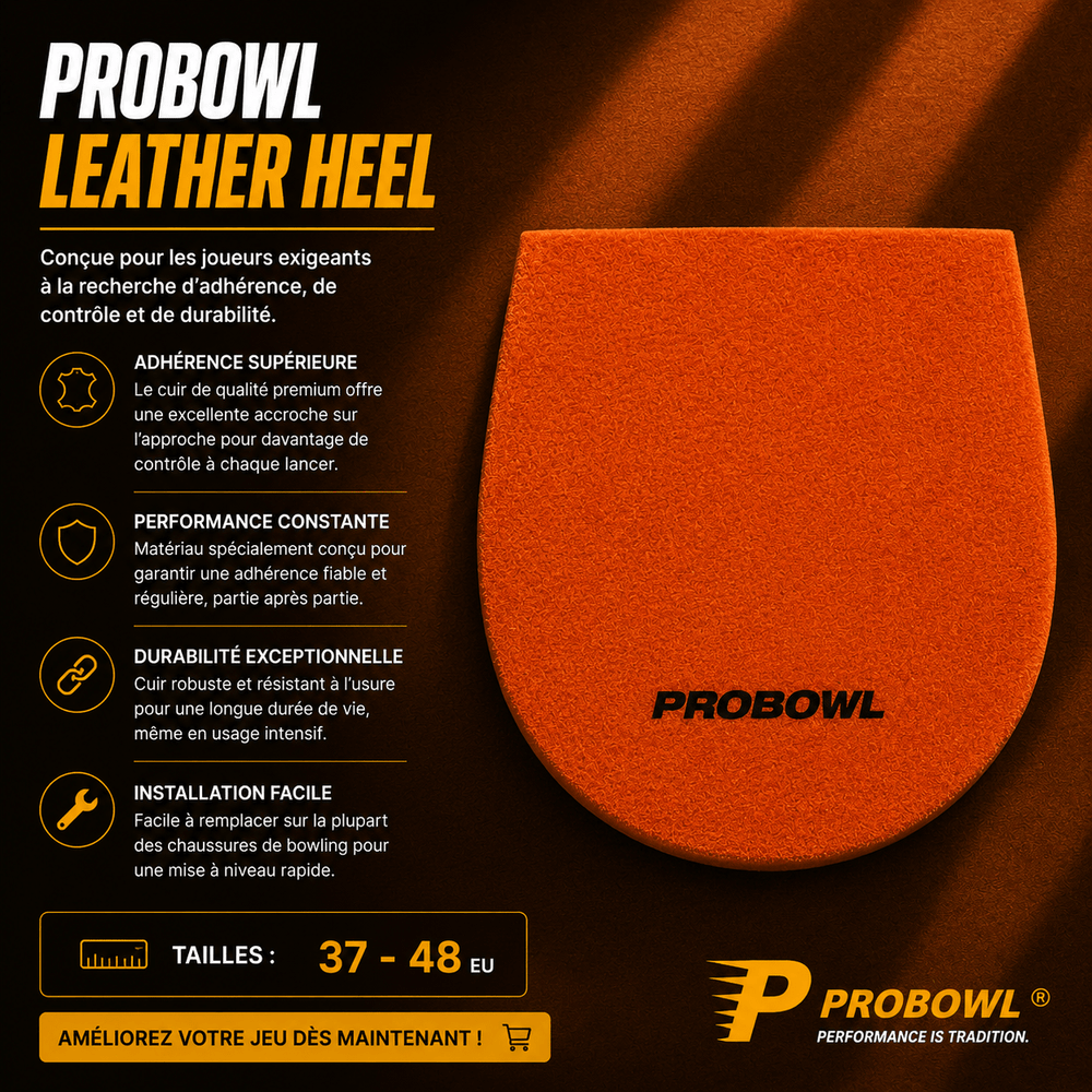 PROBOWL Leather Heel - Tailles 37-48 EU - Bowling Stars