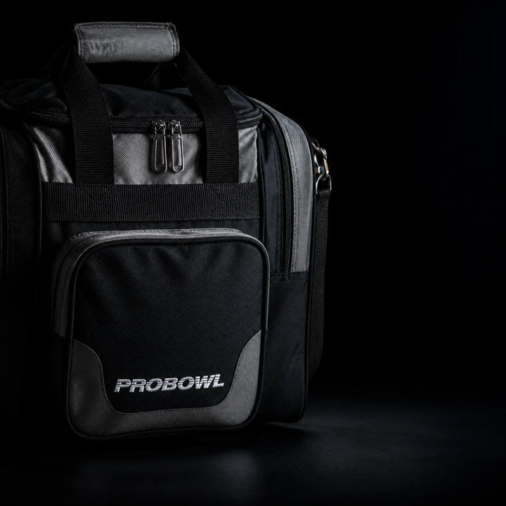 PROBOWL SINGLE BAG DELUXE BLACK/SILVER - Bowling Stars