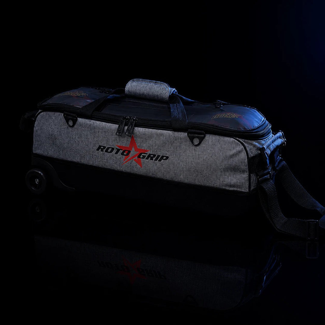 ROTO 3-BALL TOUR TOTE ACHROMATIC - Bowling Stars