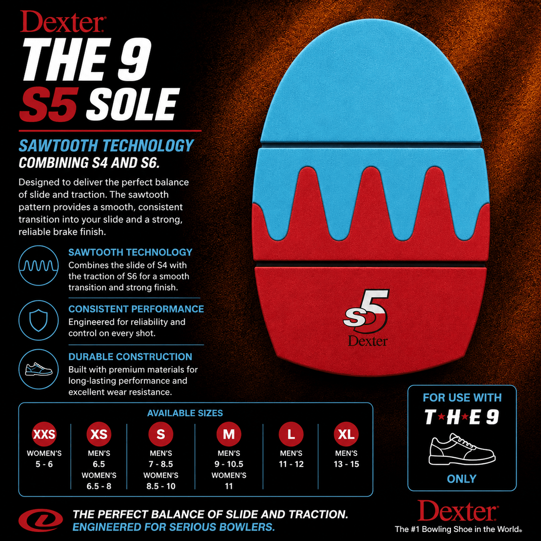 Semelle Dexter The 9 S5 - Technologie Sawtooth - Bowling Stars
