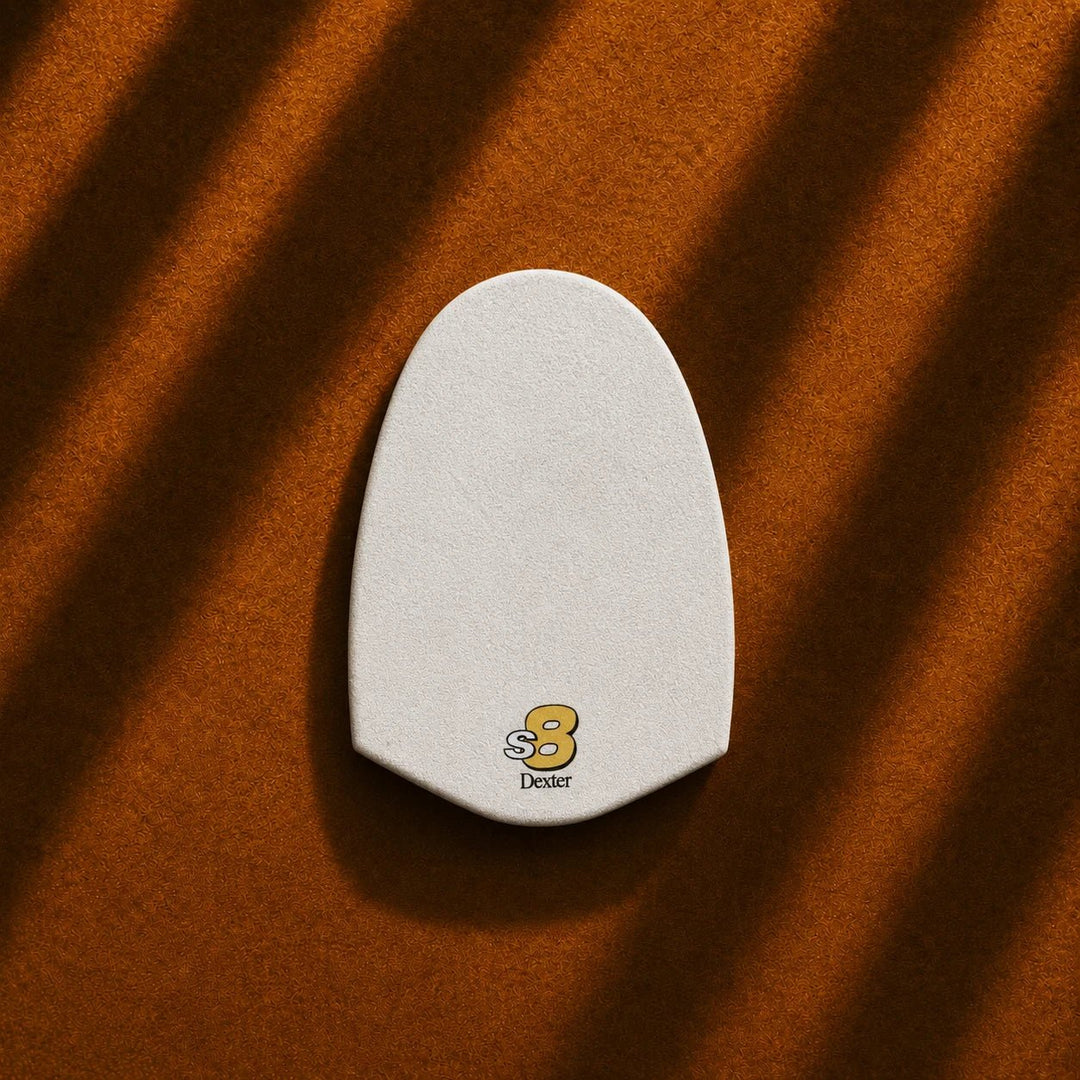 SOLE 8 - WHITE MICROFIBER - LONGER SLIDE - Bowling Stars