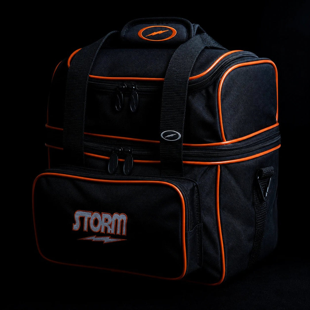 STORM 1-BALL TOTE FLIP BLACK/ORANGE - Bowling Stars