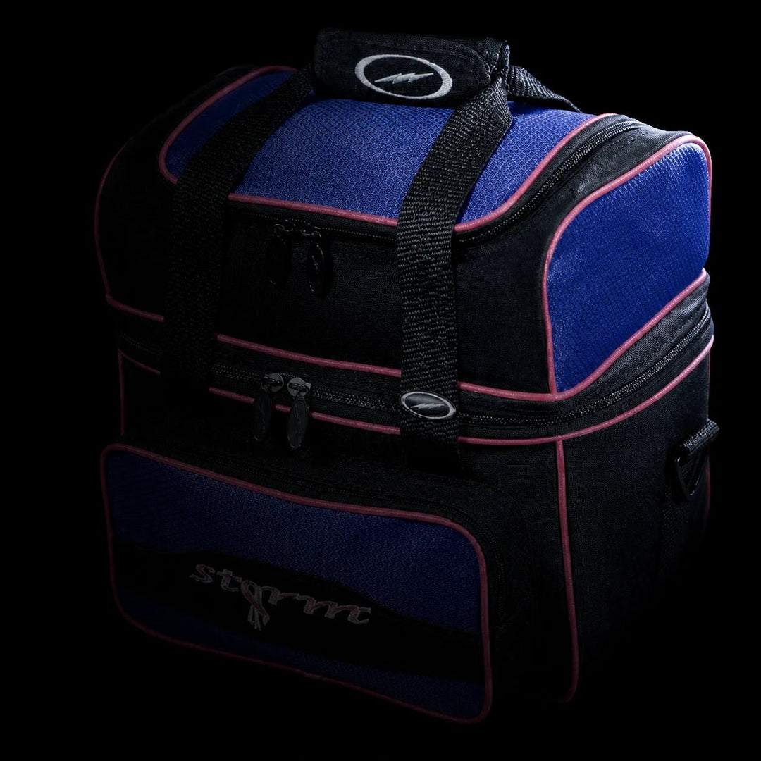 STORM 1-BALL TOTE FLIP BLACK/PURPLE - Bowling Stars
