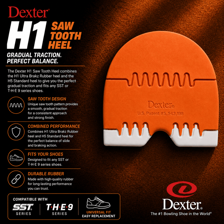 Talon Dexter H1 Sawtooth - Traction Progressive, Orange - Bowling Stars